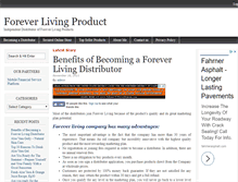 Tablet Screenshot of foreverlivingproduct.net